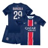 Maillot de Supporter Paris Saint-Germain Bradley Barcola 29 Domicile 2024-25 Pour Enfant